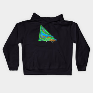 Whales Swimming Kids Hoodie